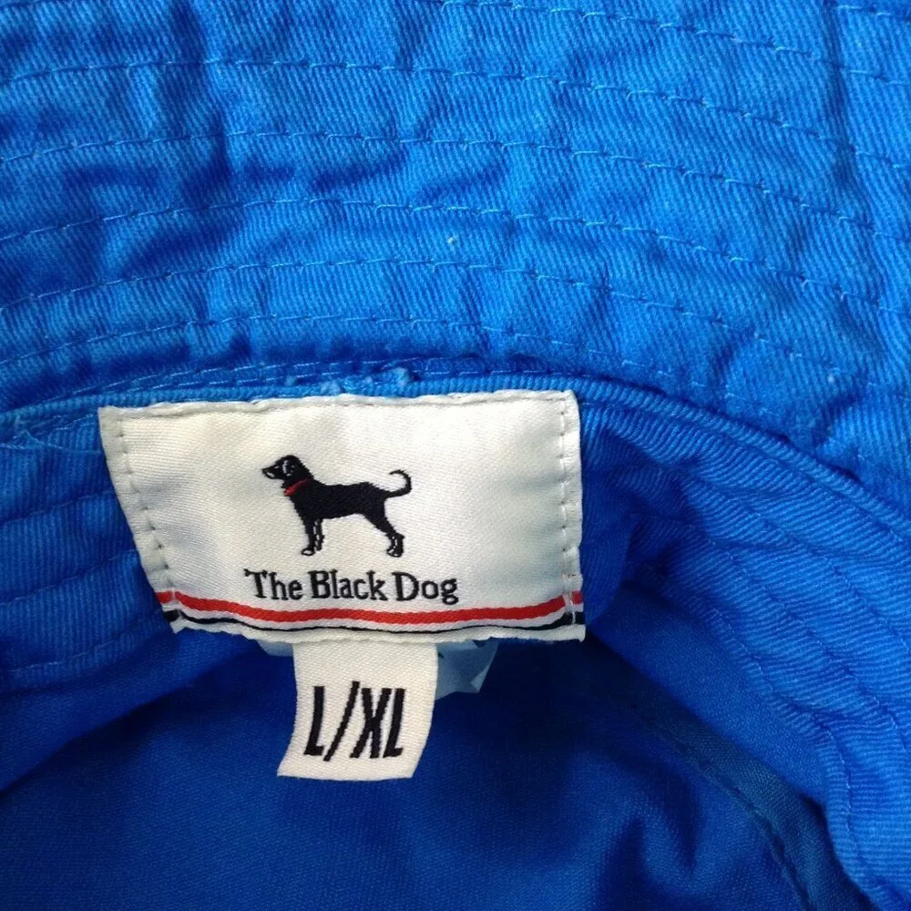 Black Dog L/XL Youth Bucket Hat; 100% Cotton, Martha's Vineyard; Summertime Chic